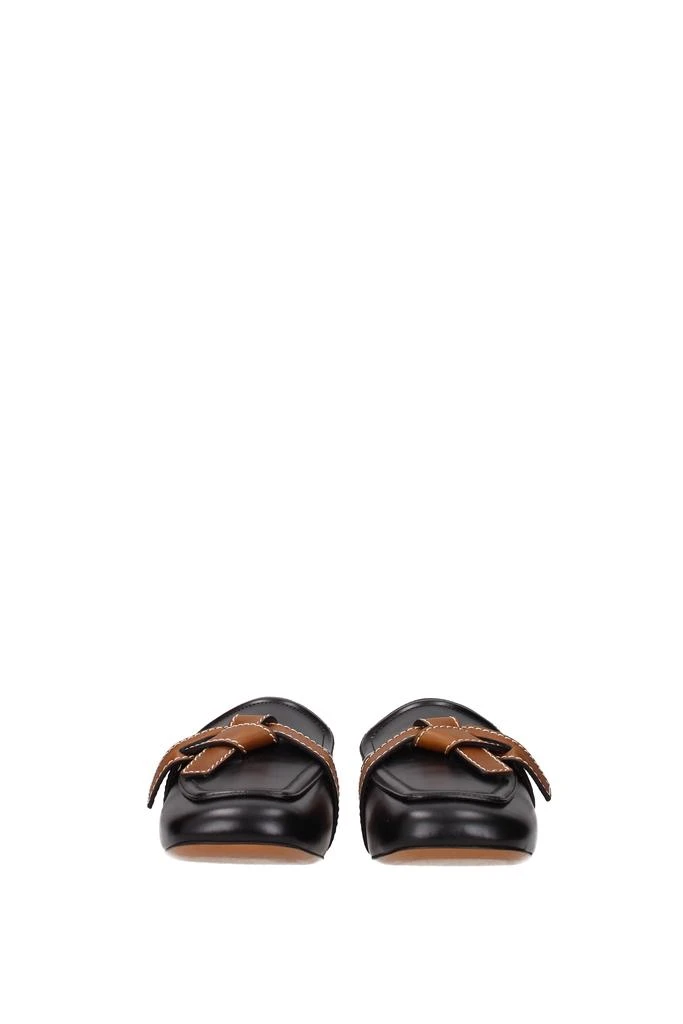 商品Loewe|Slippers and clogs Leather Black,价格¥1927,第3张图片详细描述