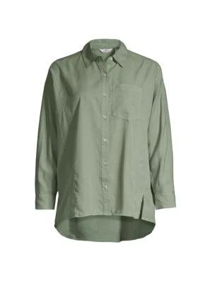 商品Vineyard Vines|Weekend Linen High-Low Shirt,价格¥308,第5张图片详细描述