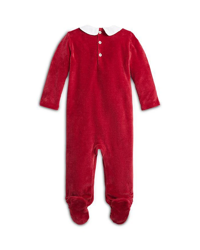 商品Ralph Lauren|Boys' Pintucked Velour Footie - Baby,价格¥696,第2张图片详细描述