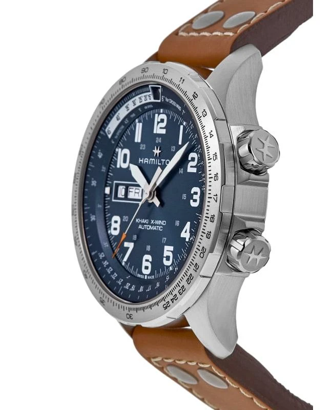 商品Hamilton|汉密尔顿瑞士手表卡其航空超越风速自动机械皮带腕表,价格¥6144,第3张图片详细描述
