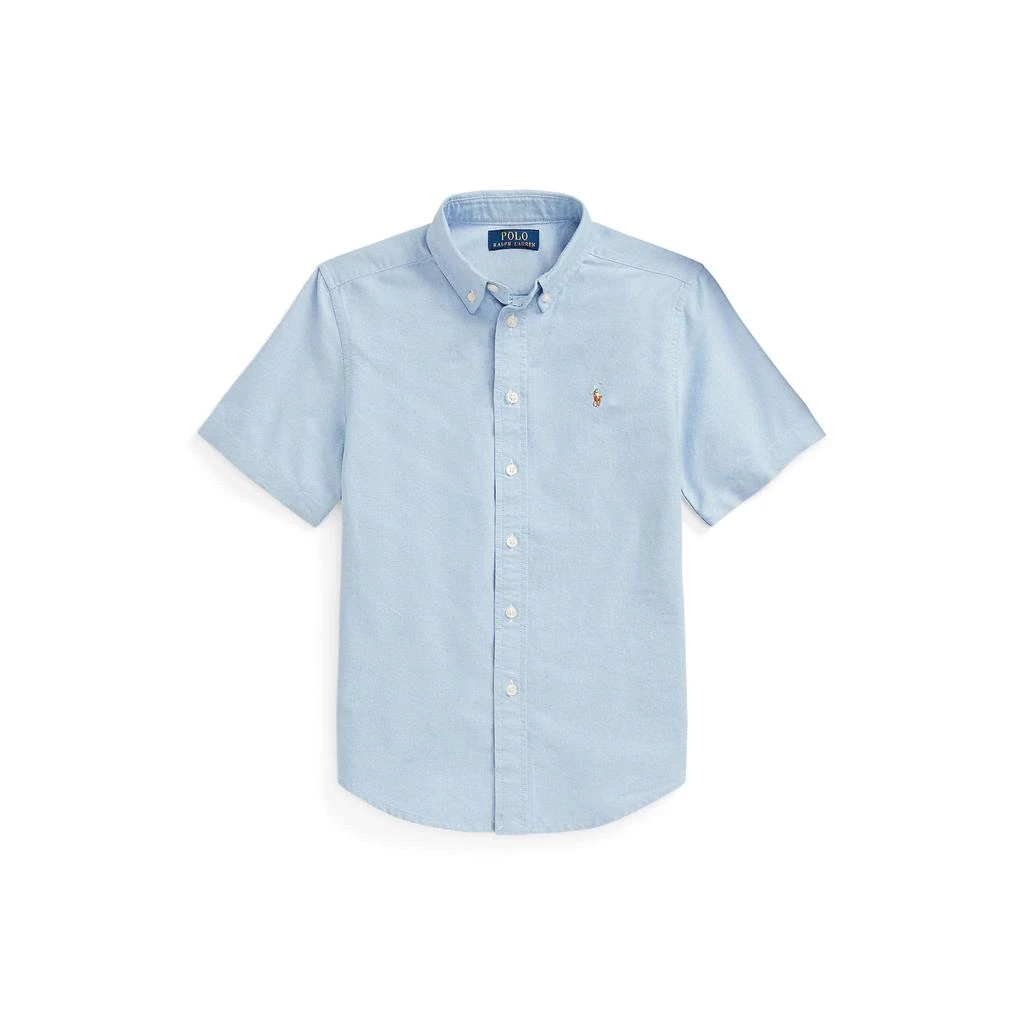 商品Ralph Lauren|Cotton Oxford Short Sleeve Shirt (Big Kids),价格¥261,第1张图片