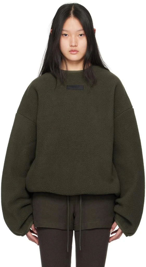 商品Essentials|Gray Crewneck Sweatshirt,价格¥553,第1张图片