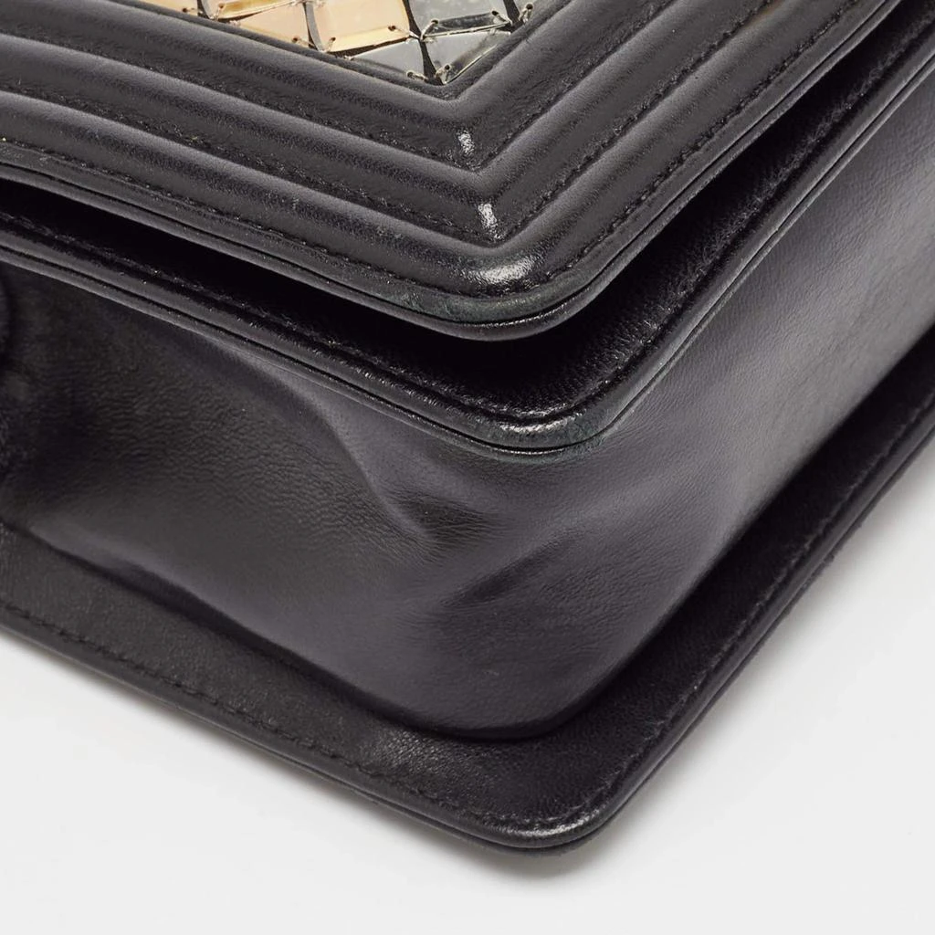 Chanel Black Leather and Sequins Tile Brasserie Mosaic Small Boy Bag 商品