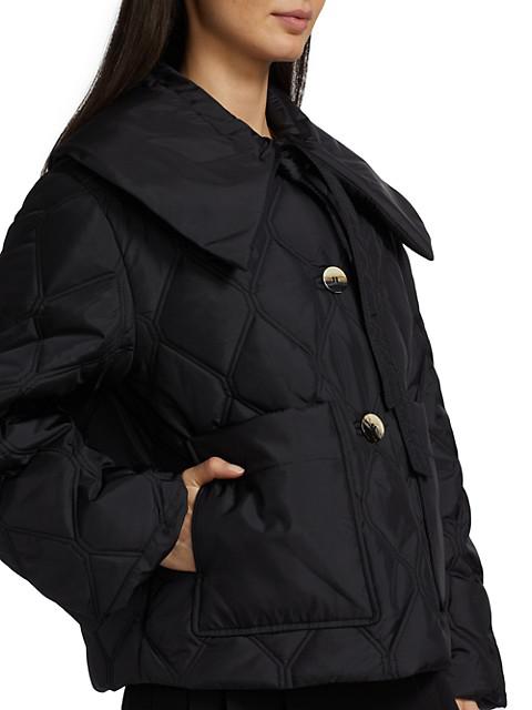 Ripstop Quilted Big Collar Jacket商品第6张图片规格展示