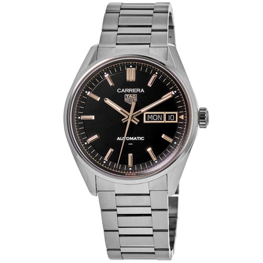 商品TAG Heuer|Carrera Day-Date Automatic Black Dial Stainless Steel Men's Watch WDA2111.BA0043,价格¥33882,第1张图片