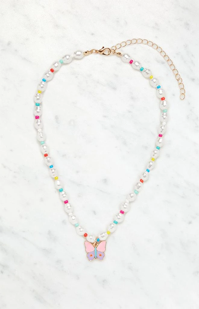 商品LA Hearts|Butterfly Pearl Necklace,价格¥64,第3张图片详细描述