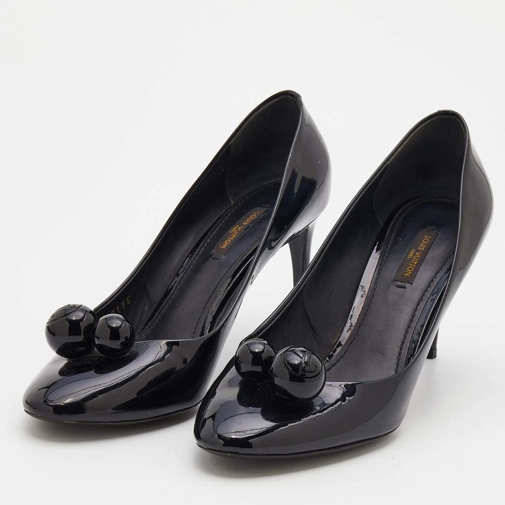 商品[二手商品] Louis Vuitton|Louis Vuitton Black Patent Leather Ball Pumps Size 40,价格¥1487,第2张图片详细描述