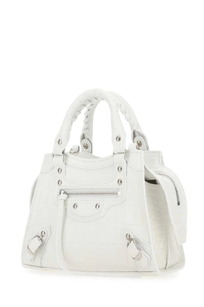 商品Balenciaga|White Leather Mini Neo Classic Handbag,价格¥15124,第2张图片详细描述