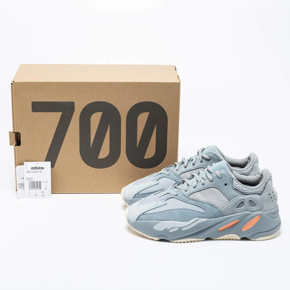 Yeezy x Adidas Two-Tone Suede and Mesh Boost 700 Inertia Sneakers Size 40 2/3 商品