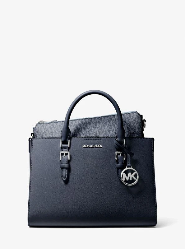 商品Michael Kors|Charlotte Medium Saffiano Leather 2-in-1 Satchel Bag,价格¥827,第4张图片详细描述