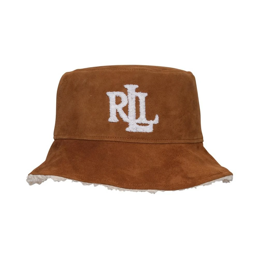 商品Ralph Lauren|Suede Bucket with Faux Sherpa Hat,价格¥1268,第1张图片