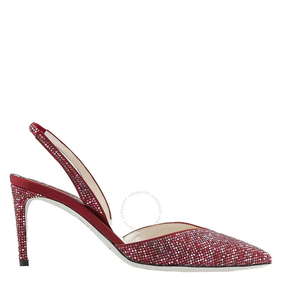 商品Rene Caovilla|Ladies Bordeaux Vivienne Crystal Slingback Pumps,价格¥2207,第1张图片