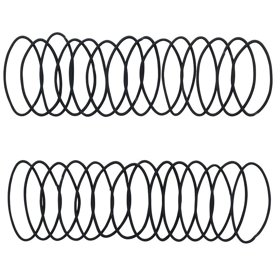 商品Scunci|No Damage Gentle-Hold Elastic Hair Bands Medium Black,价格¥32,第1张图片