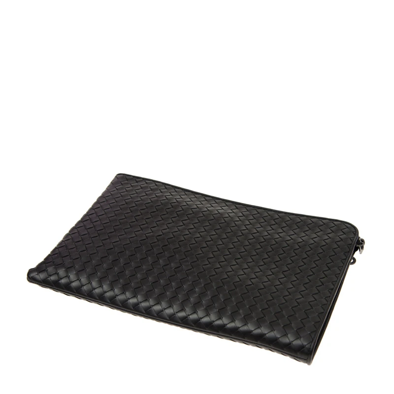 Bottega Veneta 葆蝶家 男士黑色羊皮编制手拿包 406021-V4651-1000 商品
