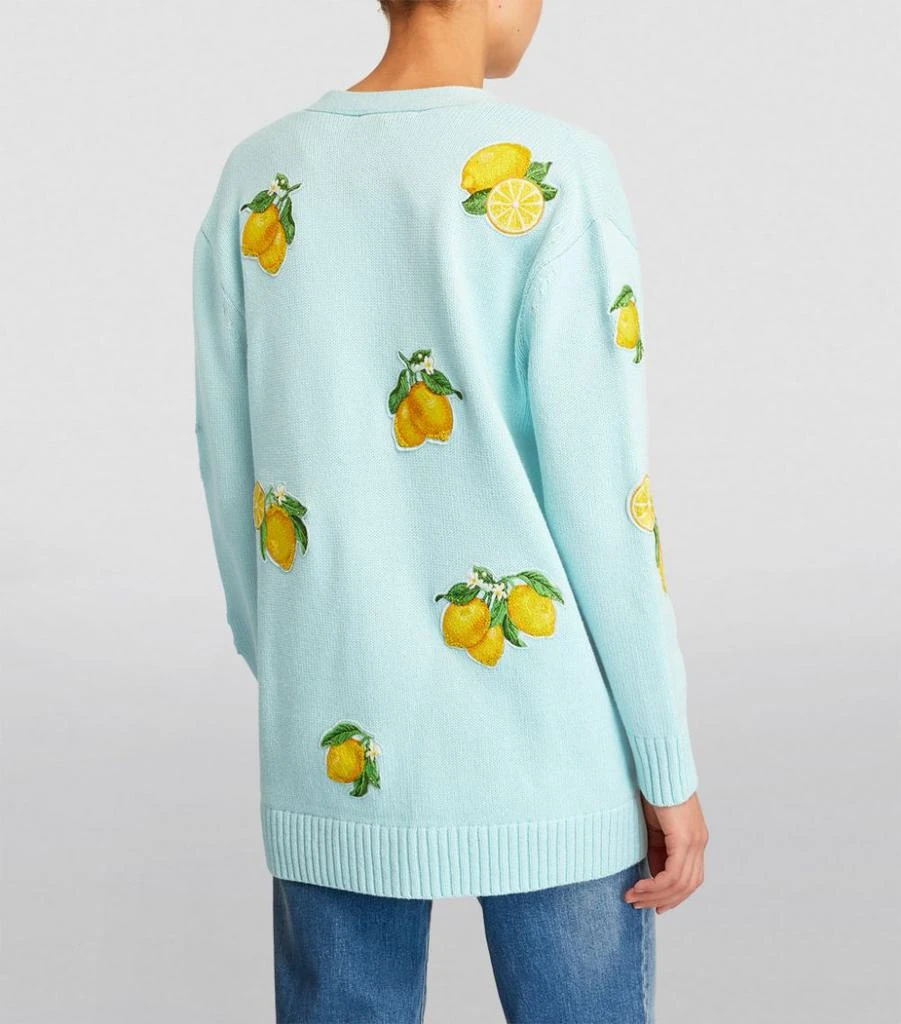 商品Alice + Olivia|Lemon-Embroidered Cardigan,价格¥4268,第4张图片详细描述