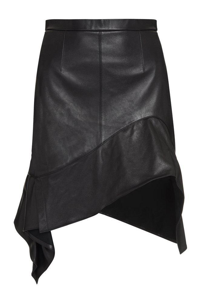 商品Alexander Wang|Alexander Wang Asymmetric Leather Skirt,价格¥4484,第1张图片
