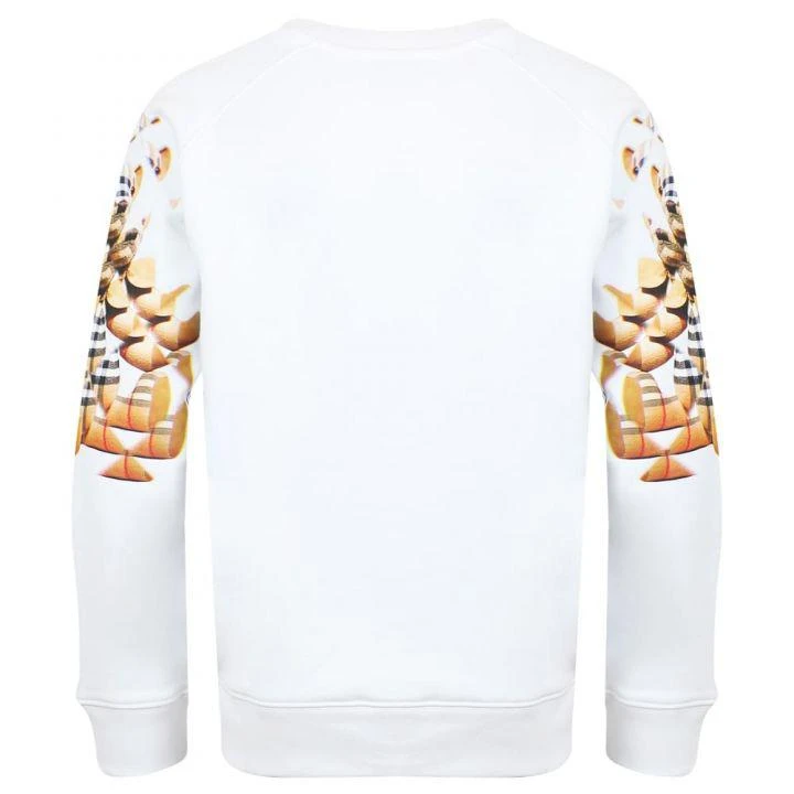 商品Burberry|White Kaleidoscope Arms Bear Sweatshirt,价格¥1419,第5张图片详细描述