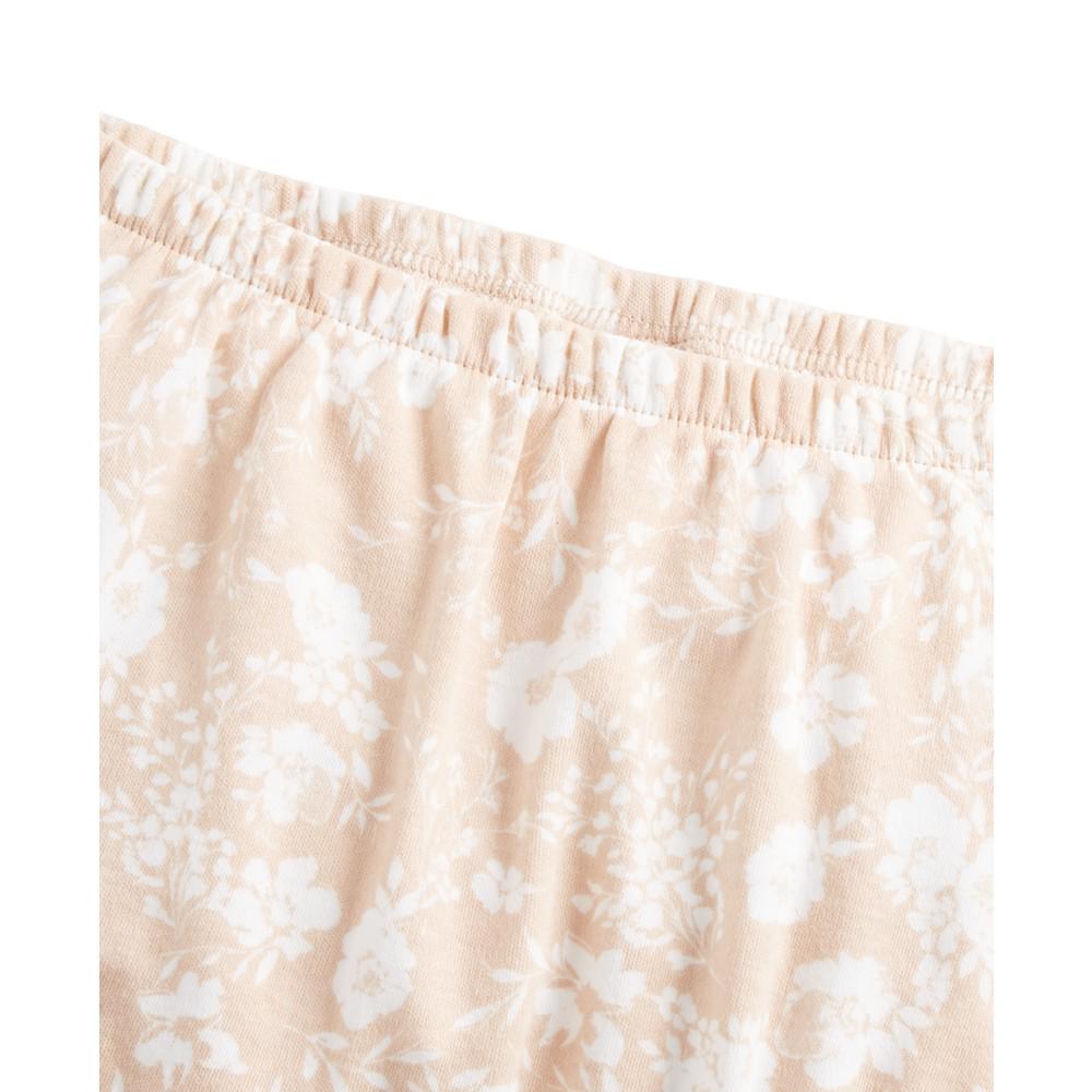 Baby Girls Cotton Ruffle-Trim Floral Shorts, Created for Macy's商品第3张图片规格展示