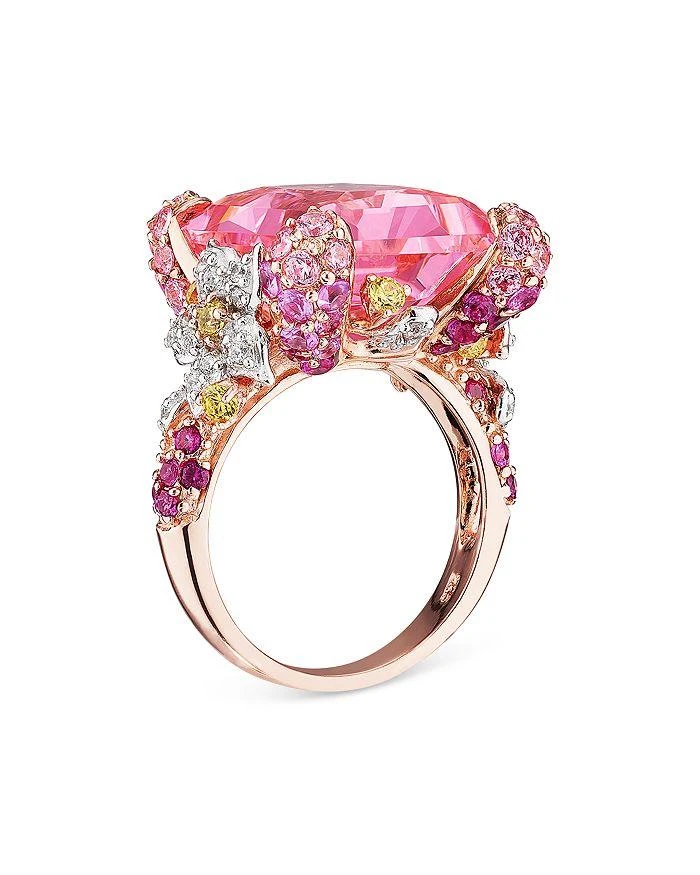 商品Anabela Chan|18K White Gold & Rose Gold Vermeil English Garden Simulated Stone Cinderella Ring,价格¥16704,第2张图片详细描述