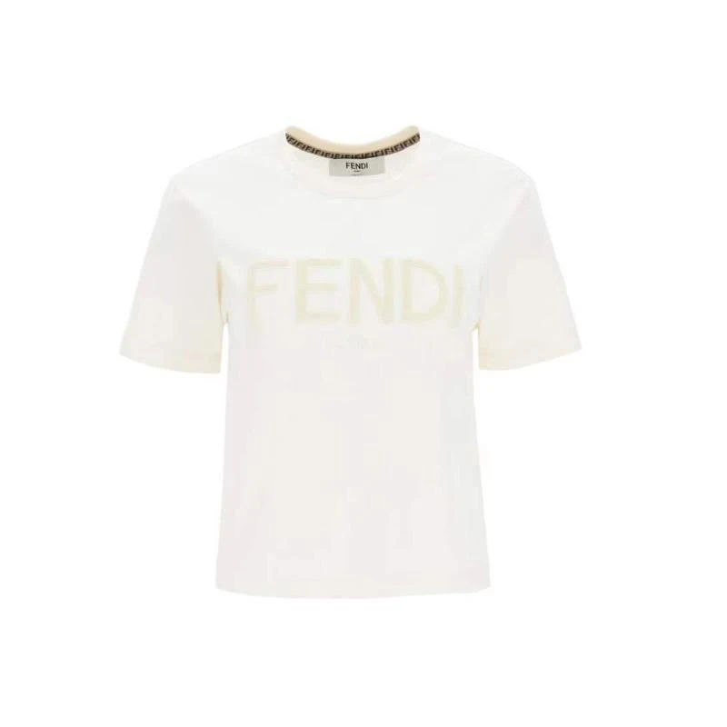 商品Fendi|FENDI 女F1FLE女士T恤 FS7389F1FLE,价格¥4028,第1张图片