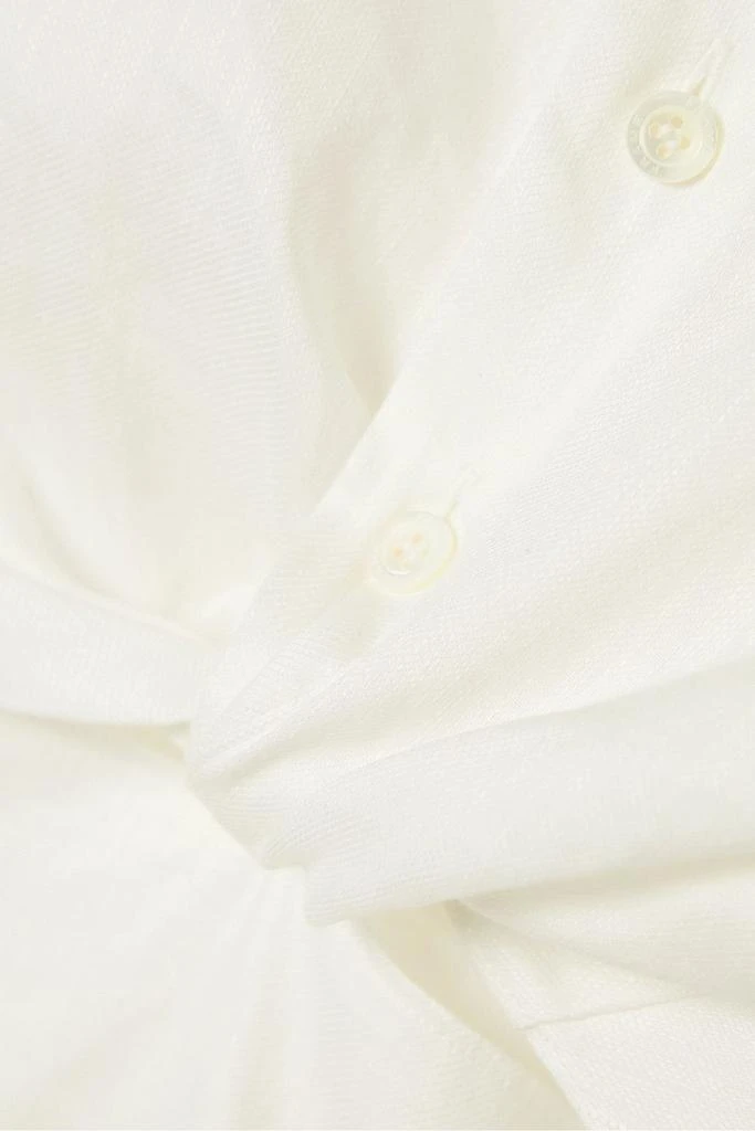 商品FRAME|Twist-front woven midi shirt dress,价格¥1805,第4张图片详细描述