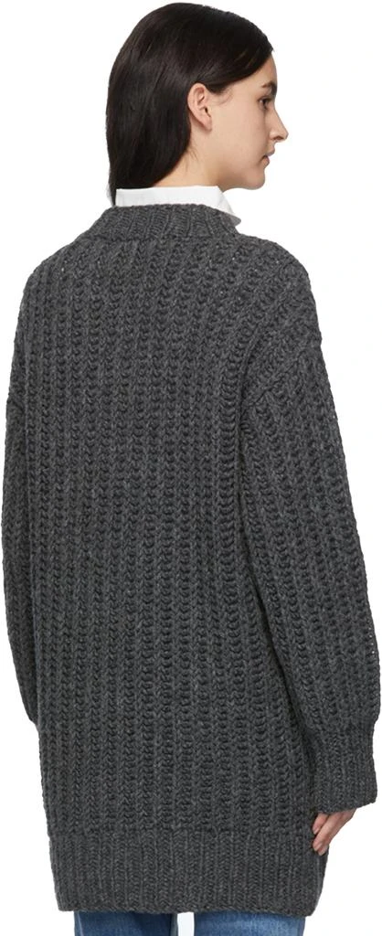 商品AMI|Grey Hand-Knitted Sweater,价格¥1629,第3张图片详细描述