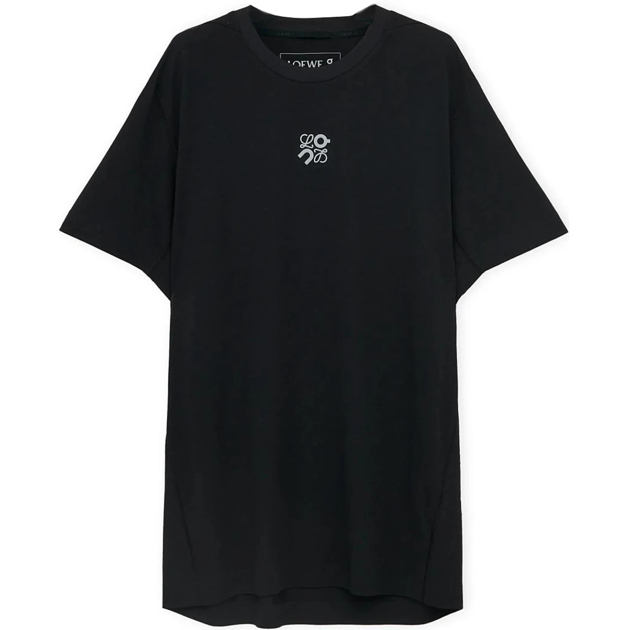 商品[国内直发] Loewe|罗意威 x On昂跑 SS24 纯色Logo标识休闲宽松短袖T恤 男款 黑色,价格¥2926,第1张图片