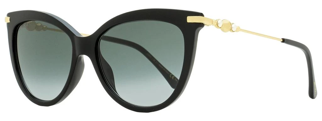 商品Jimmy Choo|Jimmy Choo Women's Cat Eye Sunglasses Tinsley /G 8079O Black/Gold 56mm,价格¥962,第1张图片