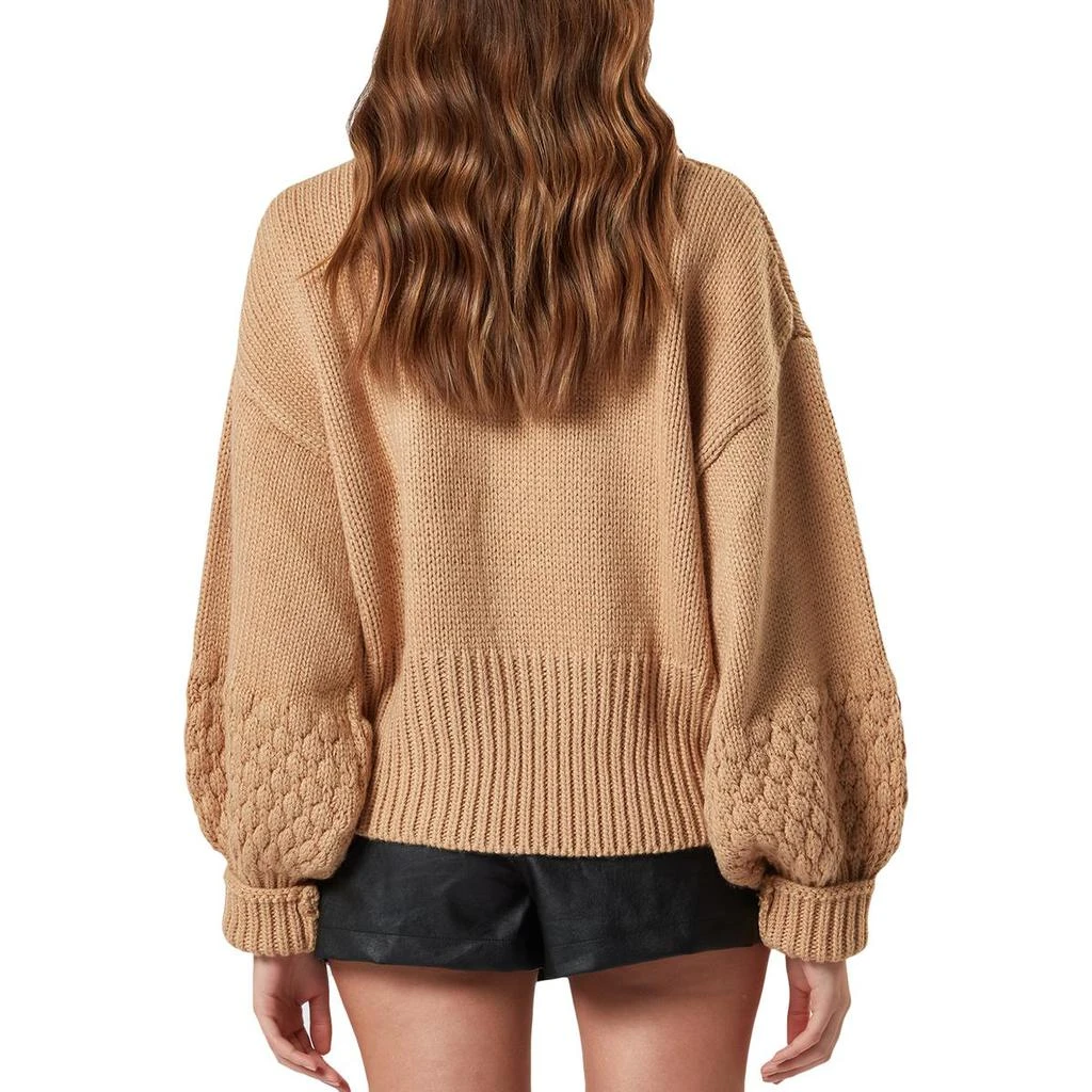 商品Charlie Holiday|Charlie Holiday Fawn Women's Mixed Knit Oversized Pullover Sweater,价格¥139,第4张图片详细描述