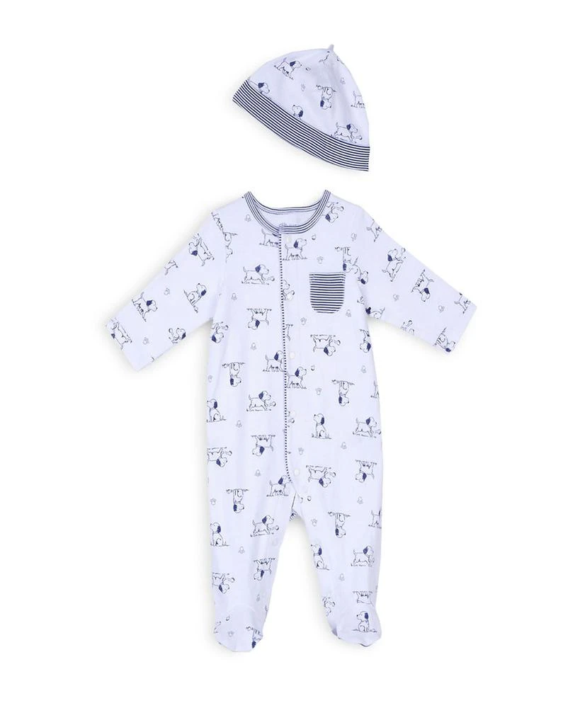 商品Little Me|Boys' Puppy Print Footie & Hat Set - Baby,价格¥115,第1张图片