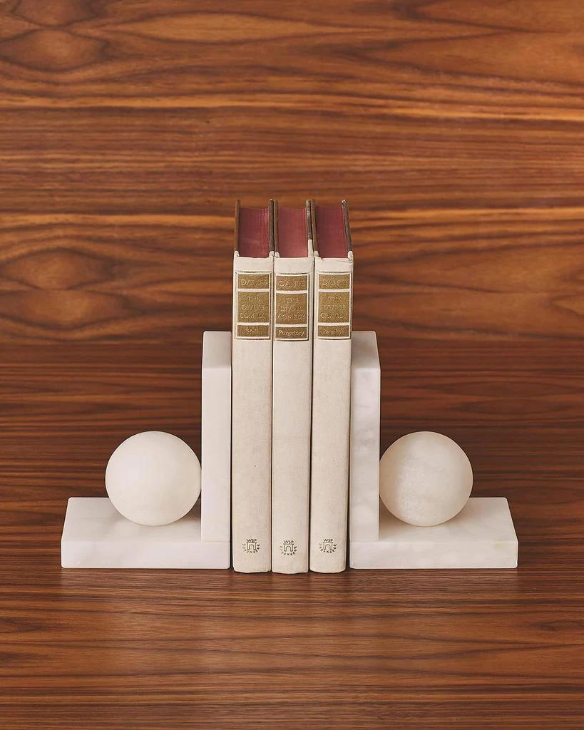 商品Global Views|Alabaster Ball Bookends Pair,价格¥1549,第3张图片详细描述