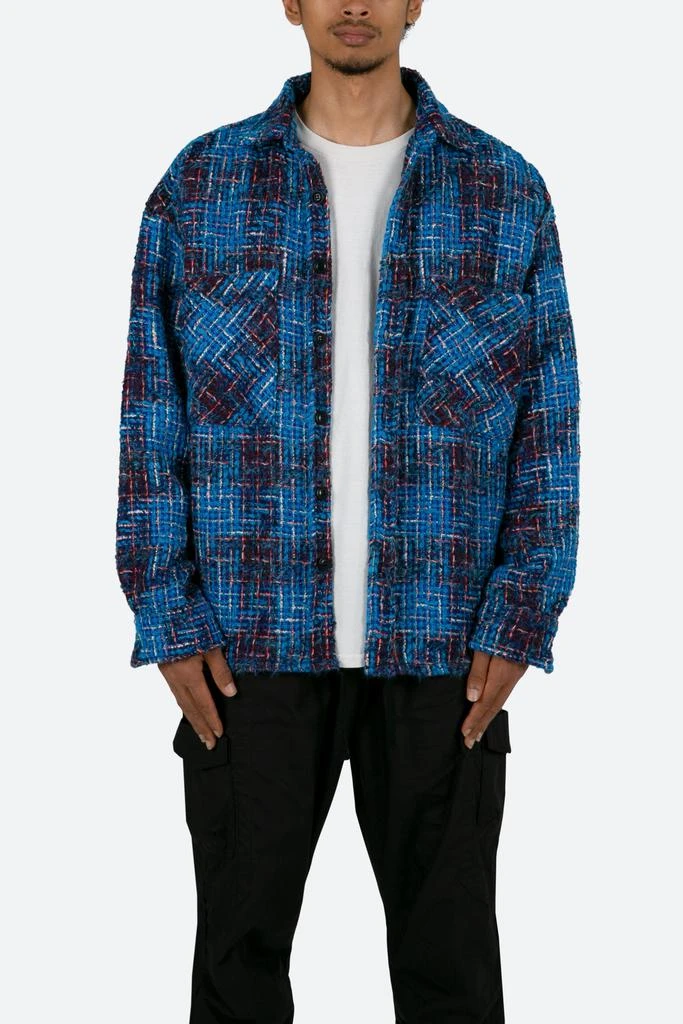 商品MNML|Heavyweight Woven Flannel - Blue/Black,价格¥519,第1张图片