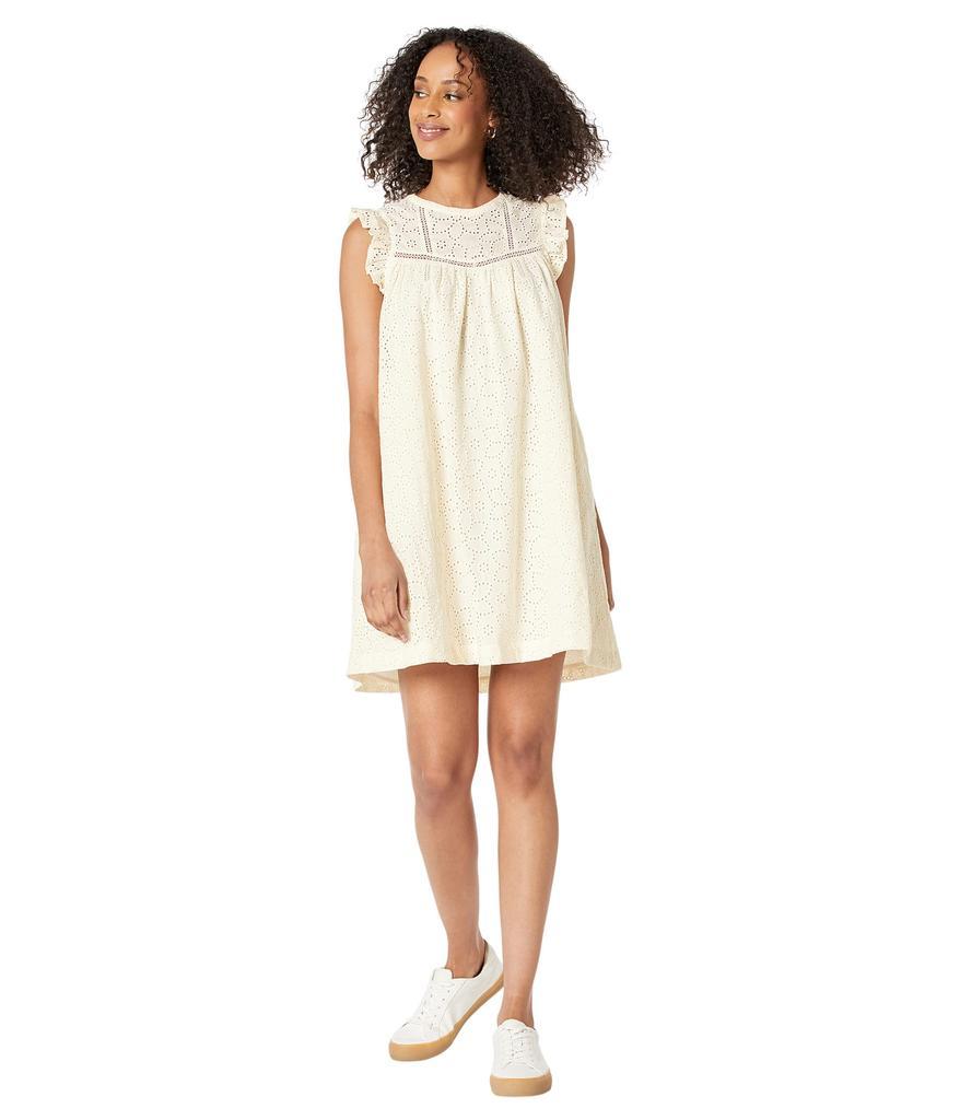商品Madewell|Eyelet Ruffle-Sleeve Mini Dress,价格¥501,第6张图片详细描述