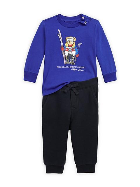 商品Ralph Lauren|Baby Boy's Polo Bear T-Shirt & Jogger Pants Set,价格¥261,第1张图片