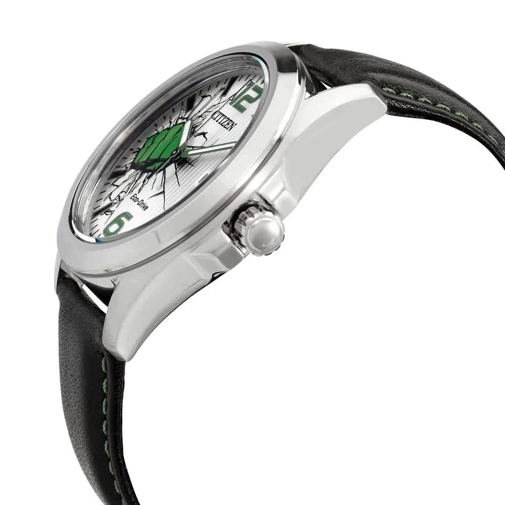 商品Citizen|Citizen Marvel Hulk Eco-Drive Silver Dial Mens Watch AW1431-24W,价格¥669,第2张图片详细描述