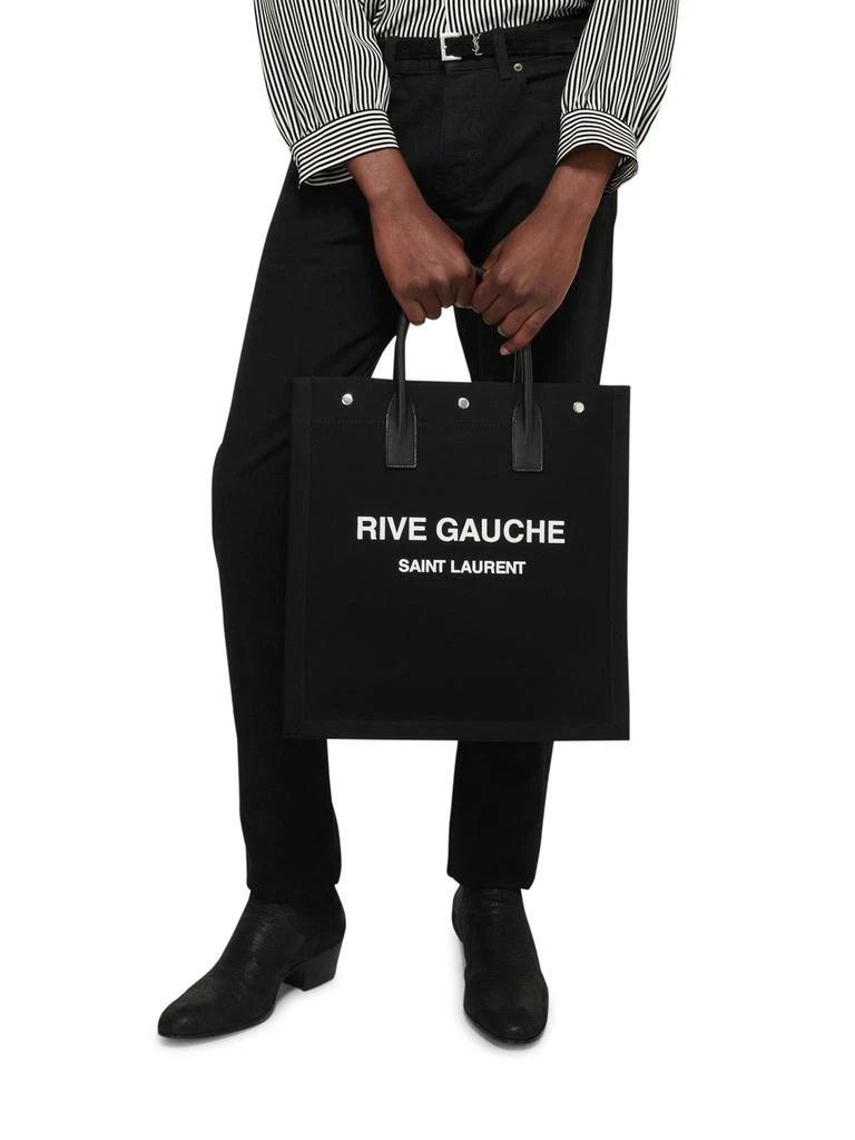 商品Yves Saint Laurent|RIVE GAUCHE N/S CANVAS TOTE BAG,价格¥11602,第3张图片详细描述