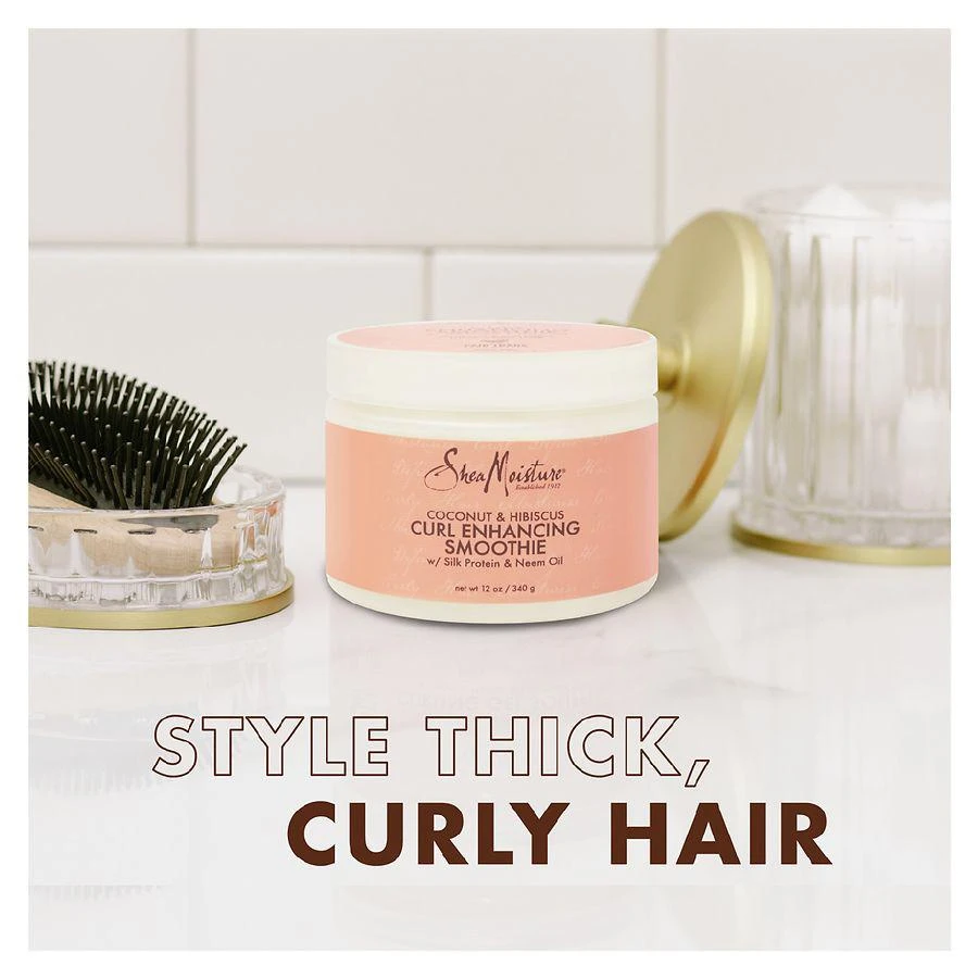 商品SheaMoisture|Smoothie Curl Enhancing Cream Coconut and Hibiscus,价格¥103,第5张图片详细描述