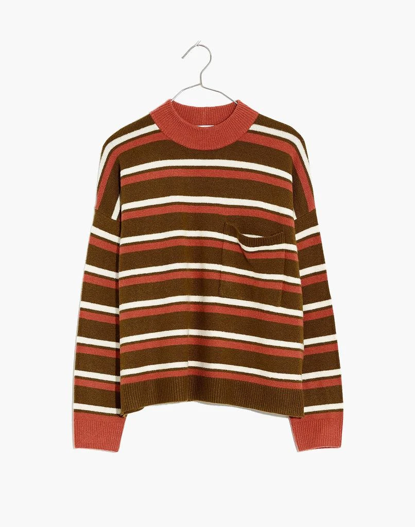 商品Madewell|Redmond Mockneck Pocket Sweater in Stripe,价格¥239,第4张图片详细描述