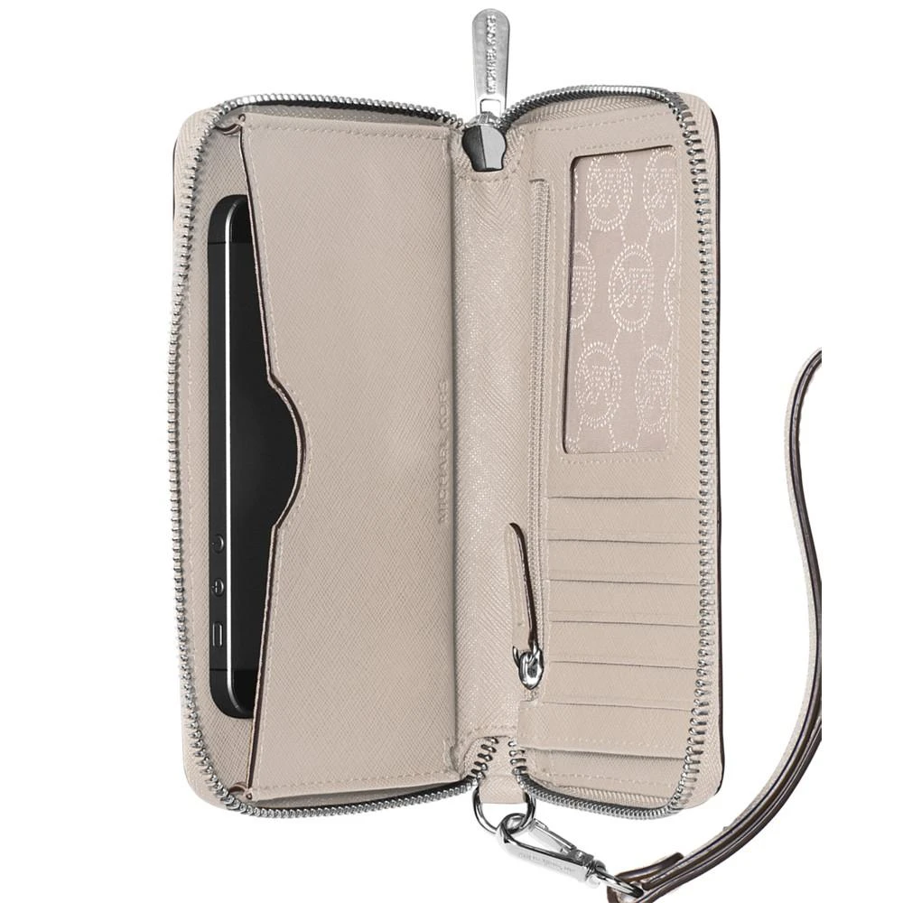 商品Michael Kors|Jet Set Travel Multifunction Crossgrain Leather Wallet,价格¥874,第2张图片详细描述