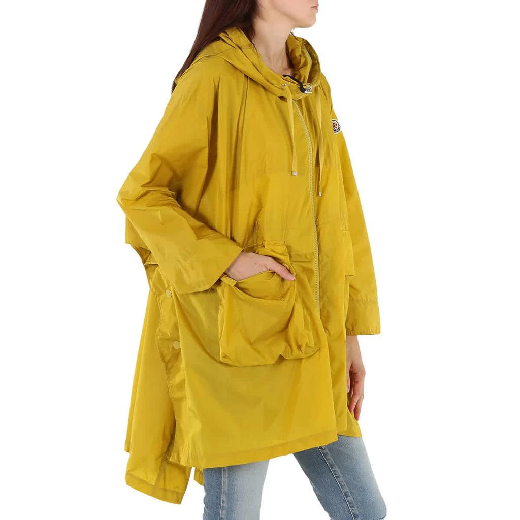 商品Moncler|Moncler Ladies Dark Yellow High-low Rain Coat, Brand Size 00 (XX-Small),价格¥3699,第2张图片详细描述