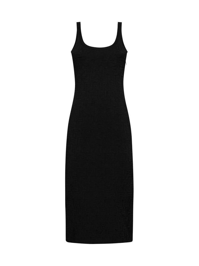 商品Fendi|Fendi FF Embossed Sleeveless Midi Dress,价格¥15423,第1张图片