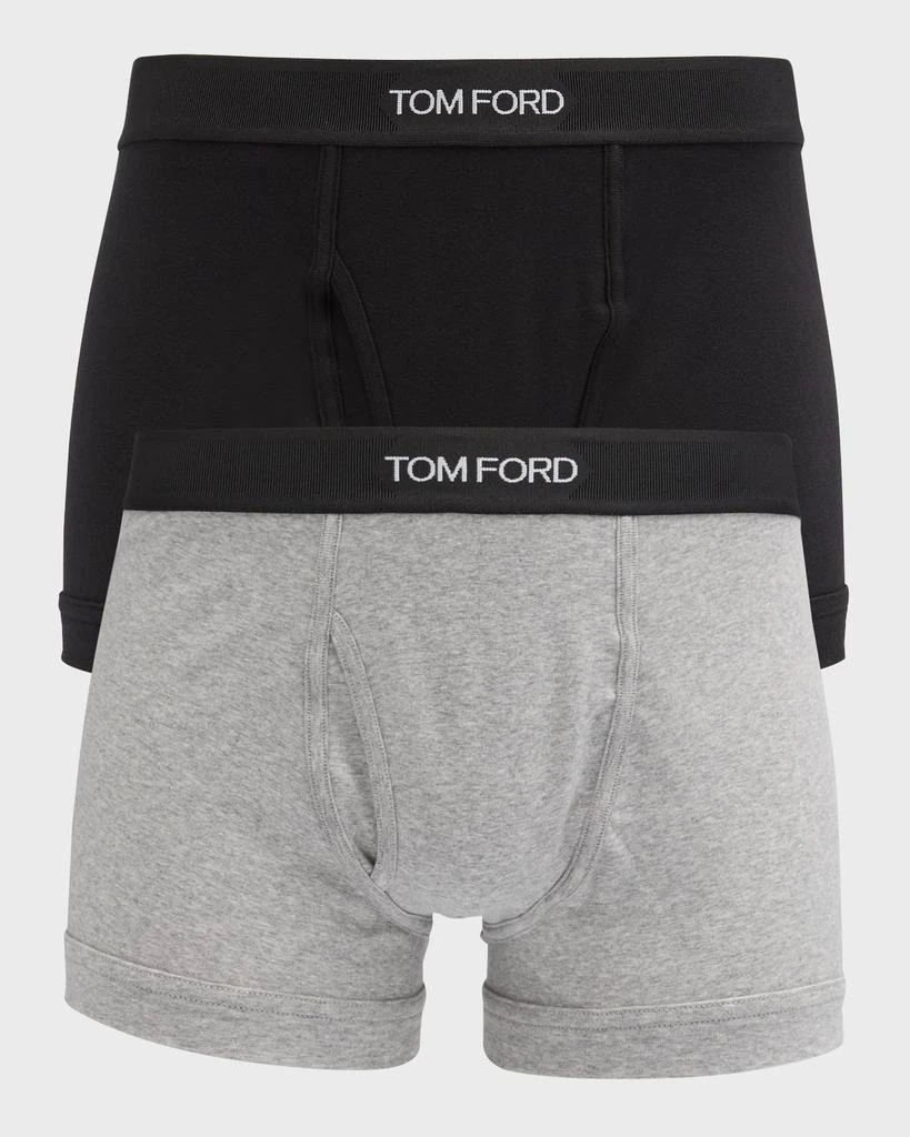 商品Tom Ford|Men's 2-Pack Solid Jersey Boxer Briefs,价格¥782,第1张图片