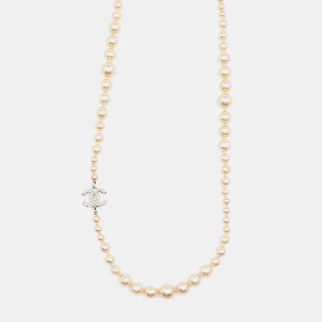 商品[二手商品] Chanel|Chanel CC Faux Pearl Long Necklace,价格¥7706,第4张图片详细描述