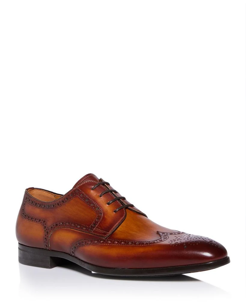 商品Magnanni|Men's Maxwell Wingtip Oxford Dress Shoes,价格¥3181,第1张图片