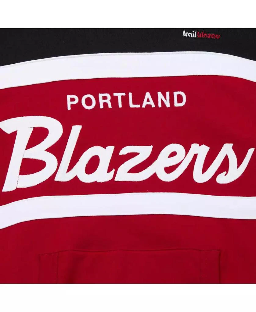 商品Mitchell & Ness|Men's Red/Black Portland Trail Blazers Head Coach Pullover Hoodie,价格¥815,第2张图片详细描述