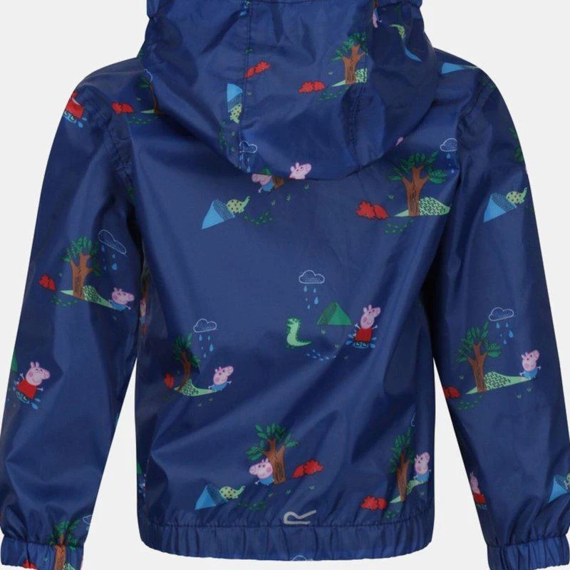 商品Regatta|Childrens/Kids Muddy Puddle Peppa Pig Hooded Waterproof Jacket Royal Blue 24-36 MONTHS,价格¥281,第2张图片详细描述