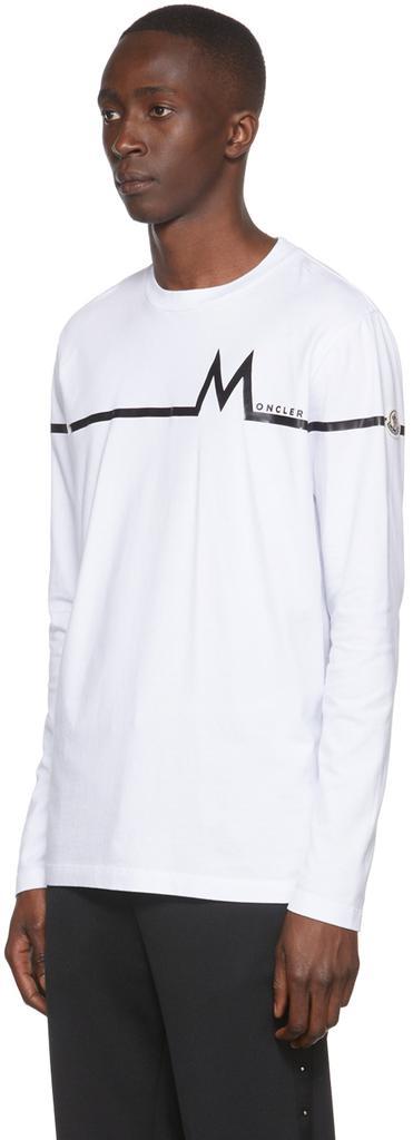 商品Moncler|白色棉质长袖 T 恤,价格¥2917,第6张图片详细描述