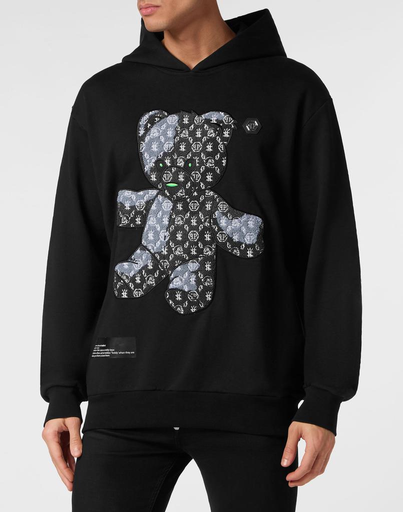 パーカー・フーディ Philipp Plein Relaxed-Fit Black Hoodie Philipp Plein Hooded Jacket Sweatshirt Hoodie New S | eBay