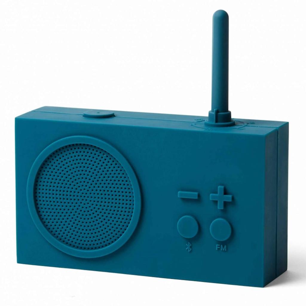 Lexon TYKHO 3 FM Radio and Bluetooth Speaker - Duck Blue商品第1张图片规格展示