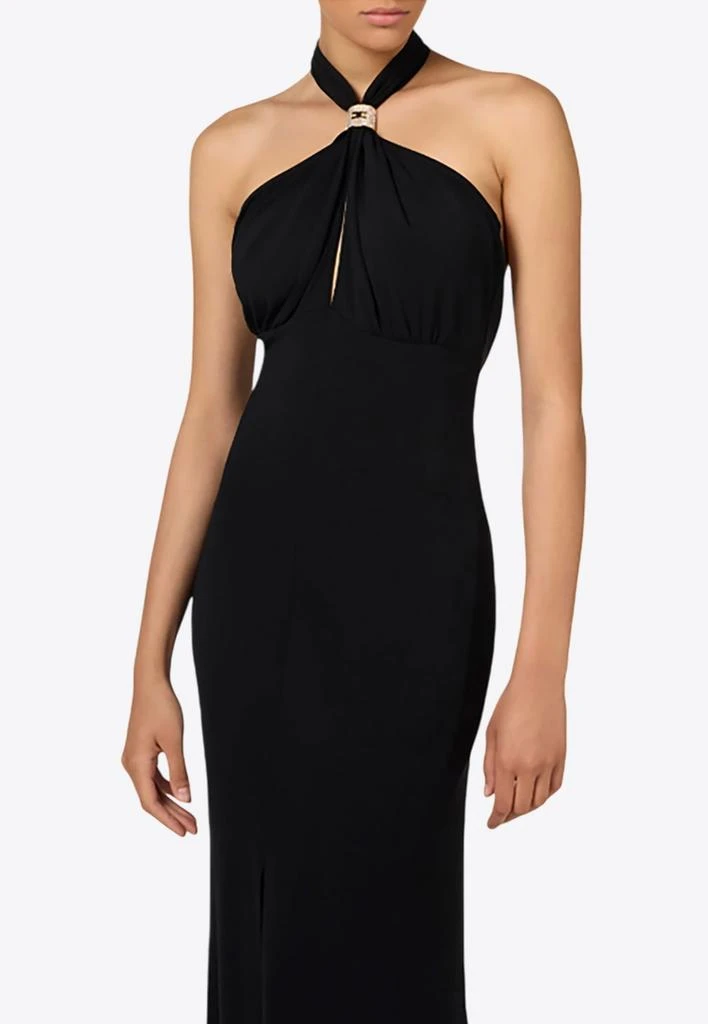 商品ELISABETTA FRANCHI|Red Carpet Halterneck Gown,价格¥6261,第3张图片详细描述